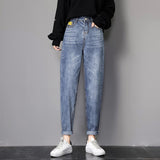 Zsrs autumn jeans woman mom jeans pants boyfriend jeans for women with high waist push size ladies jeans denim pants 4xl 2019